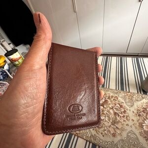 Genuine Leather Brown Card Wallet